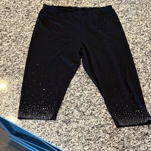 Vocal Black Embellished Leggings